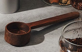 cuillère à café bois à manche long