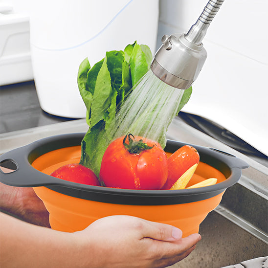 passoire pliable orange