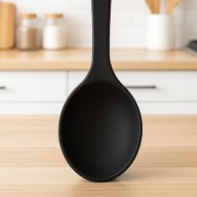Cuillère en silicone noire
