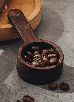 cuillere à café bois fonce manche court