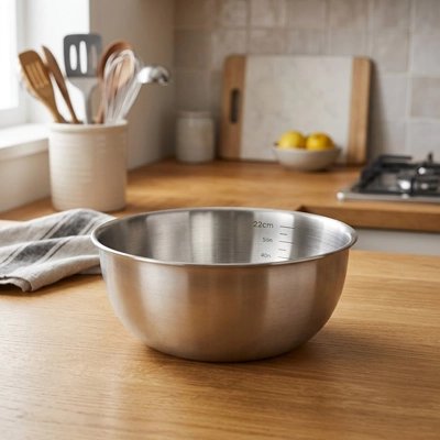 Cul de poule à fond plat sur comptoir bois