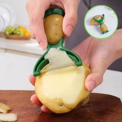 économe forme patate souriante