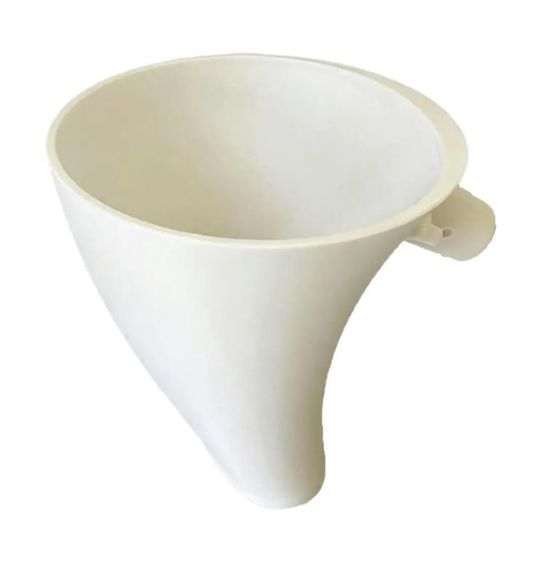entonnoir pour robot blanc
