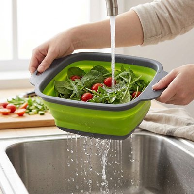 Passoire femme rince légumes