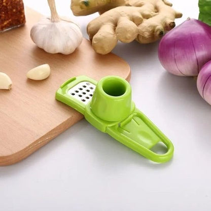 presse a ail broyeur vert sur comptoir  cuisine