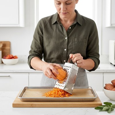 Râpe à légumes manuelle femme râpe patate douce