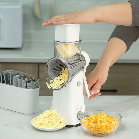 cuisinière râpe fromage avec râpe à légumes manuelle rotative
