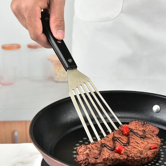 Spatule Cuisine Inox à Fentes