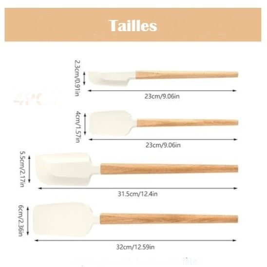 tailles variés spatule cuisine 