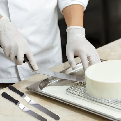spatule coudée plate glisser gâteau