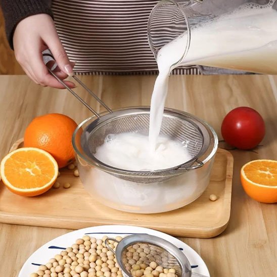 cuisinière filtre lait avec tamis cuisine