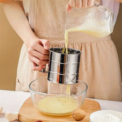 cuisinière-filtre-pâte-avec-tamis-à-manivelle-inox